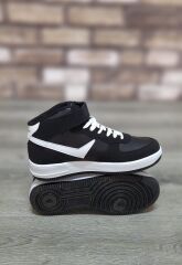 Yarım Bilek Boğazlı Basket Günlük Rahat Spor Ayakkabı Sneaker Siyah - 40