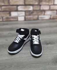 Yarım Bilek Boğazlı Basket Günlük Rahat Spor Ayakkabı Sneaker Siyah - 40