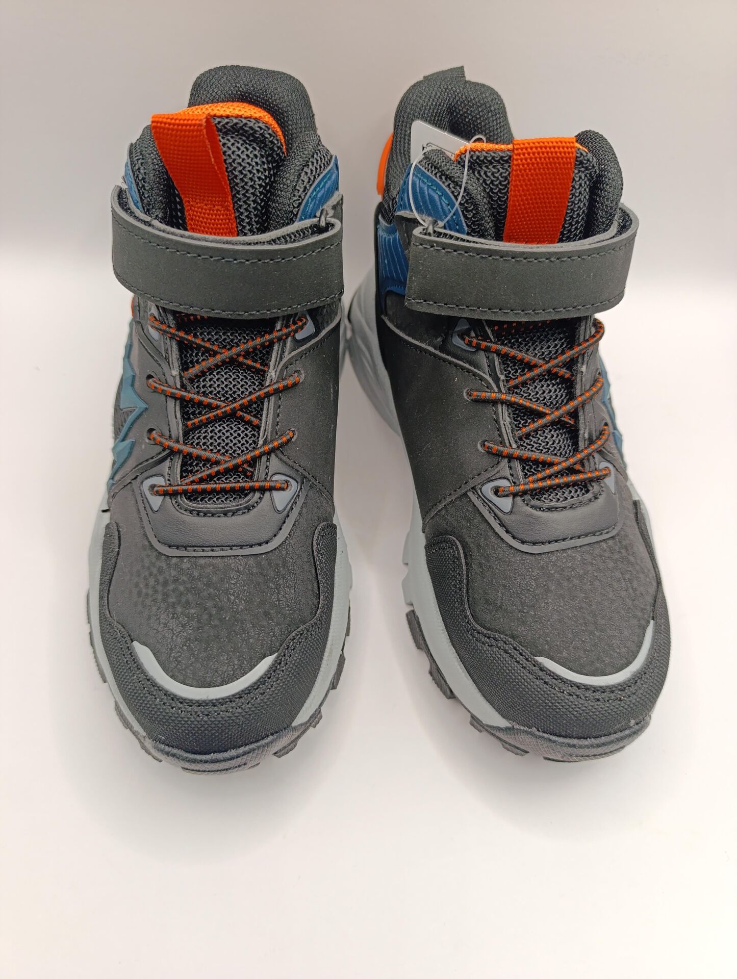 Çocuk Kaydırmaz Kauçuk Taban Cırt Bantlı Konforlu Üst Kalite Bot Mavi - 33