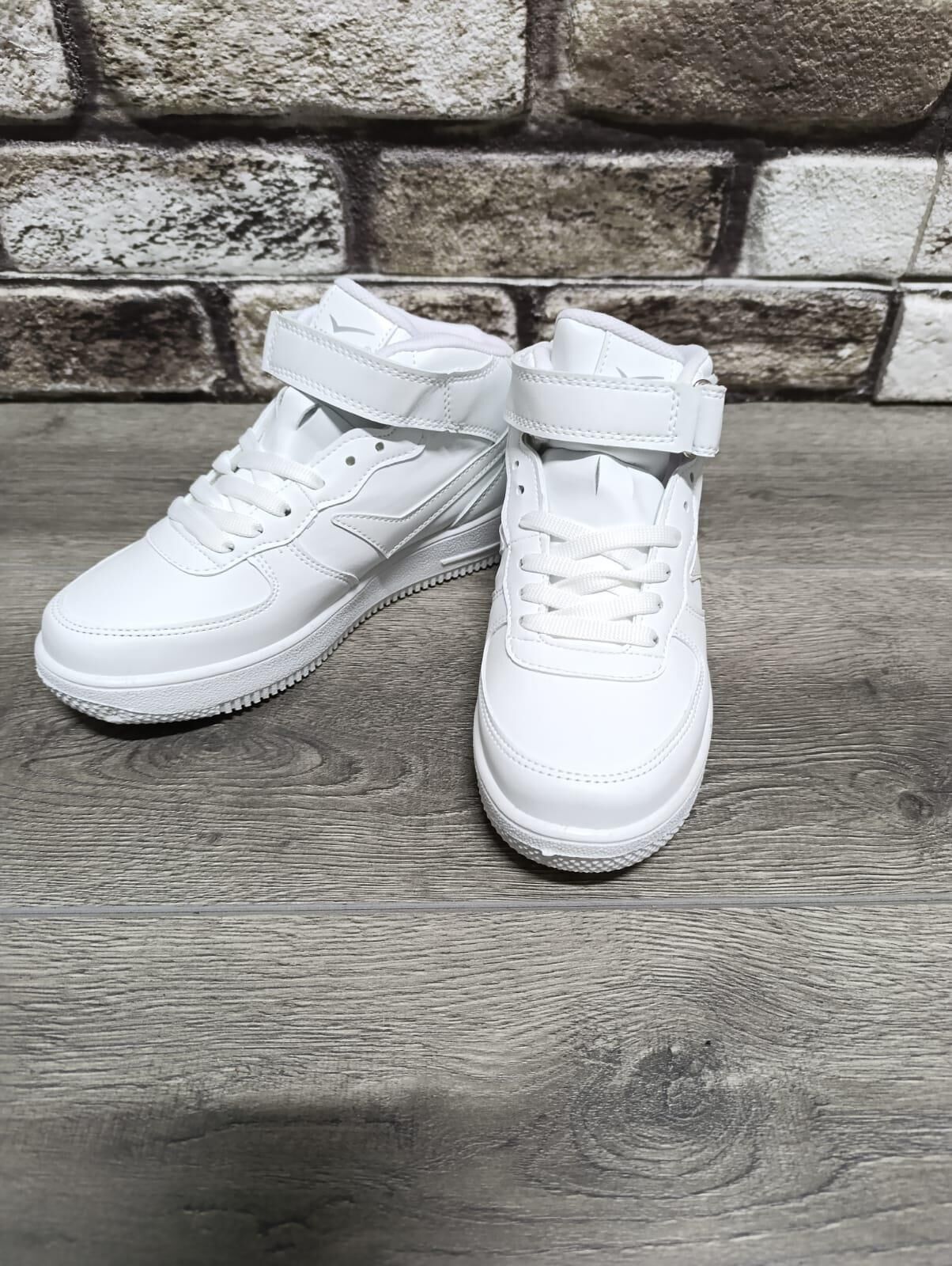 Yarım Bilek Boğazlı Basket Günlük Rahat Spor Ayakkabı Sneaker Beyaz - 39