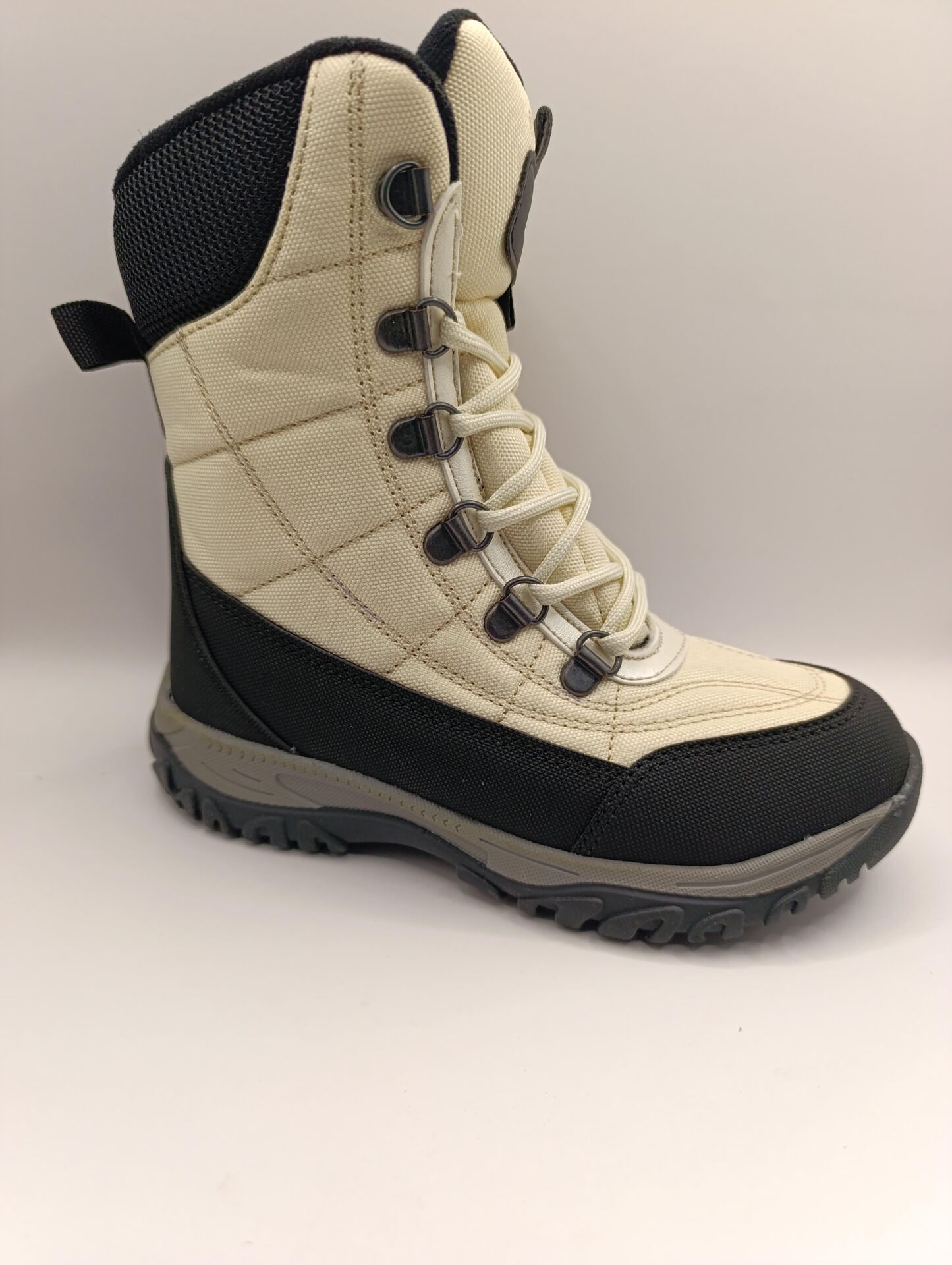 Çocuk Kaydırmaz Kauçuk Taban Fermuarlı Konforlu Üst Kalite Bot Bej - 35