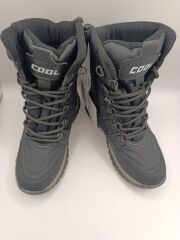 Çocuk Kaydırmaz Kauçuk Taban Fermuarlı Konforlu Üst Kalite Bot Siyah - 35