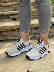 Kadın Günlük Rahat Yumuşak Ekstra Hafif Konforlu Sneaker Esnek Yürüyüş Spor Ayakkabı Buz - Siyah - 36
