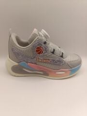 Çocuk Su İtici Kumaş Akıllı Bağcıklı Spor Ayakkabı Sneaker PEMBE - 33