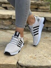 Kadın Günlük Rahat Yumuşak Ekstra Hafif Konforlu Sneaker Esnek Yürüyüş Spor Ayakkabı Buz - Siyah - 40