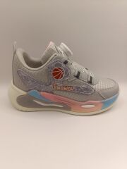 Çocuk Su İtici Kumaş Akıllı Bağcıklı Spor Ayakkabı Sneaker PEMBE - 34