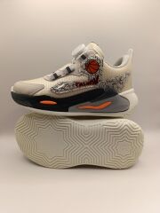Çocuk Su İtici Kumaş Akıllı Bağcıklı Spor Ayakkabı Sneaker Siyah - 33
