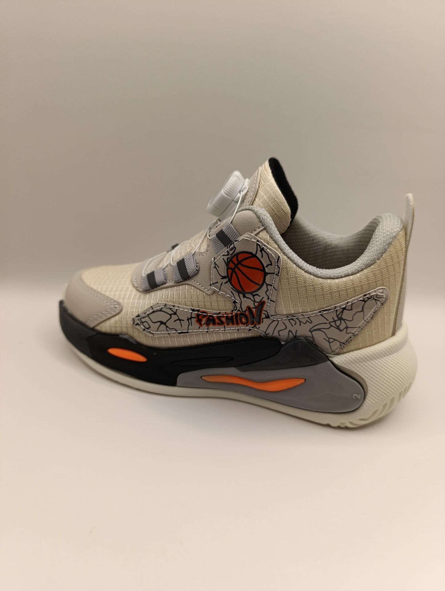 Çocuk Su İtici Kumaş Akıllı Bağcıklı Spor Ayakkabı Sneaker Siyah - 34