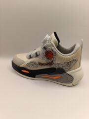 Çocuk Su İtici Kumaş Akıllı Bağcıklı Spor Ayakkabı Sneaker Siyah - 34