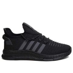 Erkek Günlük Rahat Yumuşak Ekstra Hafif Konforlu Sneaker Esnek Yürüyüş Spor Ayakkabı Siyah - 40