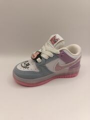 Labubu Işıklı Bağcıklı Kız Çocuk Spor Ayakkabı Sneaker Mavi - 26