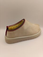 Kadın Lüx Süet İçi Kürklü Kışlık Ugg Modeli Terlik Ayakkabı Bej - 39