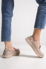 Kadın Fileli Bez Yazlık Spor Babet Ten - 38