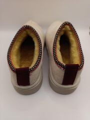 Kadın Lüx Süet İçi Kürklü Kışlık Ugg Modeli Terlik Ayakkabı Bej - 40