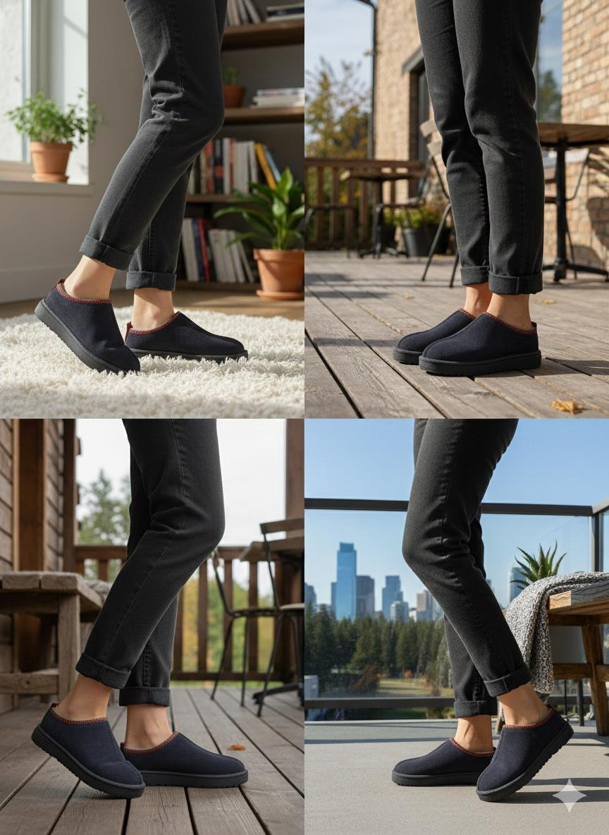 Kadın Lüx Süet İçi Kürklü Kışlık Ugg Modeli Terlik Ayakkabı Siyah - 39