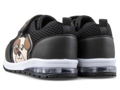 Bebe Günlük Comfort Ultra Yumuşak Ortopedik Rahat Taban Cırt Bantlı Işıklı Spor Ayakkbı Sneaker Siyah-Bej - 23