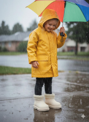 Çocuk İçi Kürklü Su Geçirmez  Hafif Kışlık Bot Çizme Ekru - 34-35