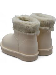 Çocuk İçi Kürklü Su Geçirmez  Hafif Kışlık Bot Çizme Ekru