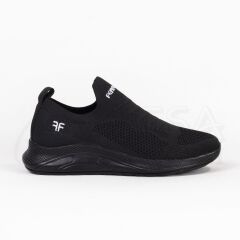 Günlük Kadın Erkek  Unisex Sneaker Triko Nefes Alabilen Yürüyüş Bağcıksız Esnek  Spor Ayakkabı Siyah - 40