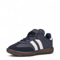 Çocuk Günlük Cırtlı Lastikli  Sneaker Spor Ayakkabı Okul Ayakkabısı Lacivert - 33