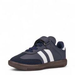 Çocuk Günlük Cırtlı Lastikli  Sneaker Spor Ayakkabı Okul Ayakkabısı Lacivert - 35