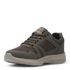 Unisex Siyah Beyaz Günlük Rahat Yürüyüş Ayakkabısı File Detaylı Sneaker Spor Ayakkabı Füme - 39