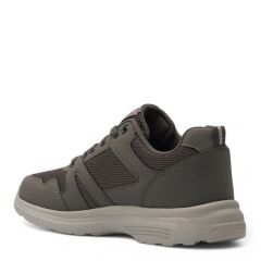 Unisex Siyah Beyaz Günlük Rahat Yürüyüş Ayakkabısı File Detaylı Sneaker Spor Ayakkabı Füme - 39