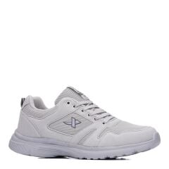 Unisex Siyah Beyaz Günlük Rahat Yürüyüş Ayakkabısı File Detaylı Sneaker Spor Ayakkabı Buz - 39