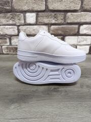 Unisex Günlük Ortopedik Esnek Taban Bağcıklı Spor Ayakkabı Ergonomik Rahat Nefes Alabilen Beyaz - 37