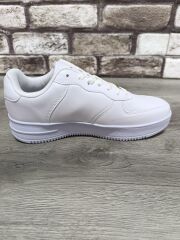 Unisex Günlük Ortopedik Esnek Taban Bağcıklı Spor Ayakkabı Ergonomik Rahat Nefes Alabilen Beyaz - 43