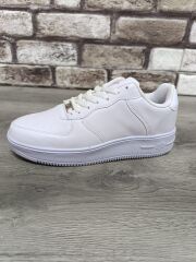 Unisex Günlük Ortopedik Esnek Taban Bağcıklı Spor Ayakkabı Ergonomik Rahat Nefes Alabilen Beyaz - 43