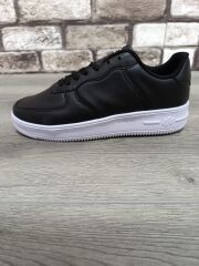 Unisex Günlük Ortopedik Esnek Taban Bağcıklı Spor Ayakkabı Ergonomik Rahat Nefes Alabilen Siyah - Beyaz - 40