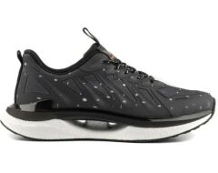 Su Geçirmez Air-Cooled Memory Foam Sneaker  Balon Taban Çok Rahat Spor Ayakkabı Siyah - 44