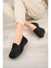 Kadın Fileli Yazlık Spor Babet Siyah - 36