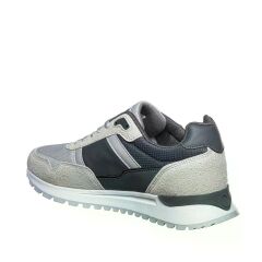 Günlük Rahat Yürüyüş Ayakkabısı File Detaylı Sneaker Spor Ayakkabı Buz Füme - 41