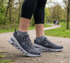 Günlük Rahat Triko Spor Yürüyüş Ayakkabısı Sneaker Spor Ayakkabı Füme Gri - 43