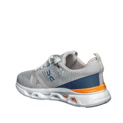 Günlük Rahat Triko Spor Yürüyüş Ayakkabısı Sneaker Spor Ayakkabı Lacivert Gri - 40