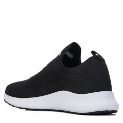 Günlük Kadın Erkek  Unisex Sneaker Triko Nefes Alabilen Yürüyüş Bağcıksız Esnek  Spor Ayakkabı Siyah - Beyaz - 36