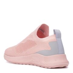 Günlük Kadın Erkek  Unisex Sneaker Triko Nefes Alabilen Yürüyüş Bağcıksız Esnek  Spor Ayakkabı Pudra - 38