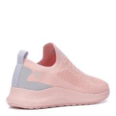 Günlük Kadın Erkek  Unisex Sneaker Triko Nefes Alabilen Yürüyüş Bağcıksız Esnek  Spor Ayakkabı Pudra - 39