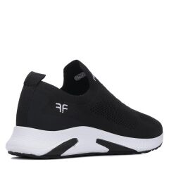 Günlük Kadın Erkek  Unisex Sneaker Triko Nefes Alabilen Yürüyüş Bağcıksız Esnek  Spor Ayakkabı Siyah - Beyaz - 42