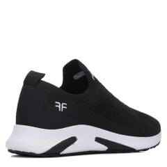 Günlük Kadın Erkek  Unisex Sneaker Triko Nefes Alabilen Yürüyüş Bağcıksız Esnek  Spor Ayakkabı Siyah - Beyaz - 43