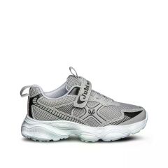 Çocuk Günlük  Yumuşak Rahat Taban Cırt Bantlı Spor Ayakkabı Sneaker Buz Beyaz - 33