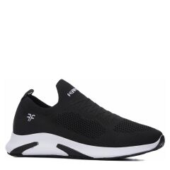 Günlük Kadın Erkek  Unisex Sneaker Triko Nefes Alabilen Yürüyüş Bağcıksız Esnek  Spor Ayakkabı Siyah - Beyaz - 44