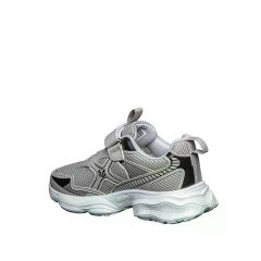 Çocuk Günlük  Yumuşak Rahat Taban Cırt Bantlı Spor Ayakkabı Sneaker Buz Beyaz - 34