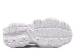 Çocuk Günlük  Yumuşak Rahat Taban Cırt Bantlı Spor Ayakkabı Sneaker Ekru Pudra - 35