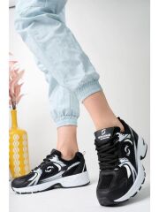 Kadın, Erkek, Unisex  Triko Günlük Yürüyüş Spor Ayakkabısı,Sneaker Siyah - 36