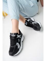 Kadın, Erkek, Unisex  Triko Günlük Yürüyüş Spor Ayakkabısı,Sneaker Siyah - 36