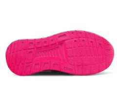 Çocuk Günlük  Yumuşak Rahat Taban Triko Cırt Bantlı Spor Ayakkabı Sneaker Füme Fuşya - 28