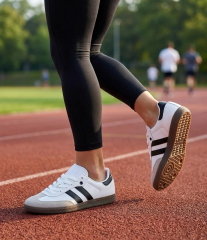 Ortopedik Taban Üst Kalite Günlük Sneaker Spor Ayakkabı Beyaz - Siyah - 40